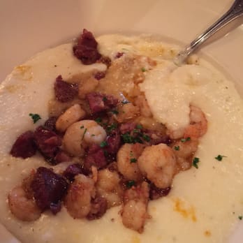 Blue Marlin - Creamy grits with sausage and shrimp. It was yummy! - Seafood Near Me - Columbia, South Carolina Blue Marlin - Creamy grits with sausage and shrimp. It was yummy! - Seafood Near Me - Columbia, South Carolina