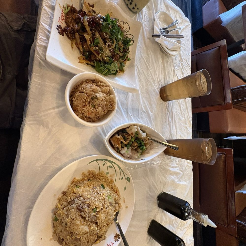 Tiger Noodle House - Beef fried rice and Spicy Lamb With Cumin - Szechuan Near Me - Houston, Texas Tiger Noodle House - Beef fried rice and Spicy Lamb With Cumin - Szechuan Near Me - Houston, Texas