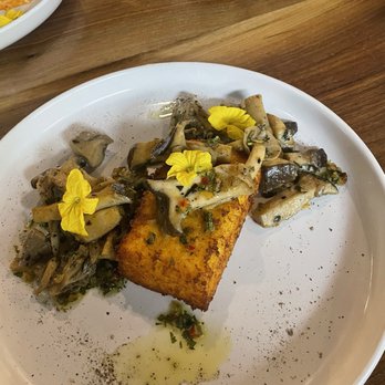 Gallery Bistro & Bar - Mushroom with polenta cake - Bars Near Me - Indianapolis, Indiana Gallery Bistro & Bar - Mushroom with polenta cake - Bars Near Me - Indianapolis, Indiana