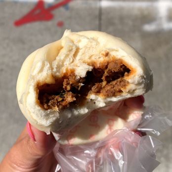 Wow Bao - Spicy Mongolian Beef Bao. It is mildly spicy not bad but these baos are a kinda small for $2.09 - Chinese Near Me - Chicago, Illinois Wow Bao - Spicy Mongolian Beef Bao. It is mildly spicy not bad but these baos are a kinda small for $2.09 - Chinese Near Me - Chicago, Illinois