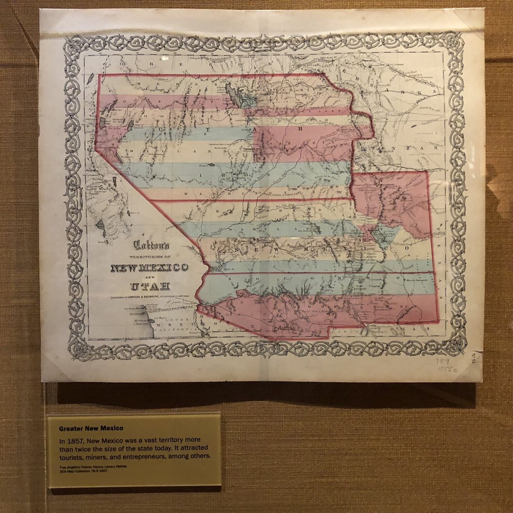 New Mexico History Museum - Vintage map - Museums Near Me - Santa Fe, New Mexico