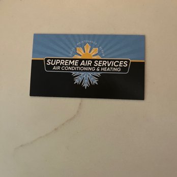 Supreme Air Services - Business card - Heating & Air Conditioning/HVAC Near Me Supreme Air Services - Business card - Heating & Air Conditioning/HVAC Near Me