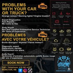 Mobile Mechanic Andy - PROBLEMS WITH YOUR CAR OR TRUCK?  Hearing strange noises? Seeing warning lights? Engine trouble??