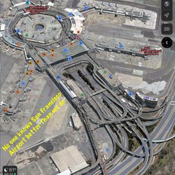 GRASP Gold Rush Airport Shuttle Provider - SFO (San Francisco International Airport) drone view