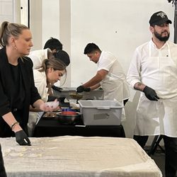 Tatemo crew prepping the bites