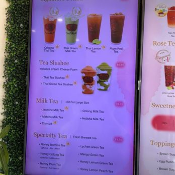 ChaTraMue Original Thai Tea - Menu - Bubble Tea Near Me - Rosemead, California