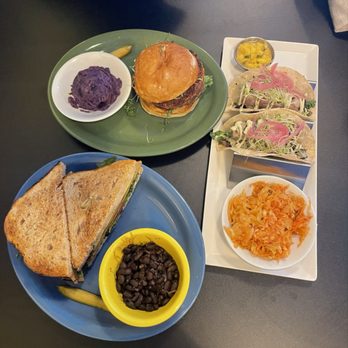 The Booch Bar - tempeh blta, black beans, conscious culture burger, sweet potato salad, tacos - Breakfast & Brunch Near Me - Hilo, Hawaii