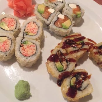 Shiso Sushi - Left is Yummy Yummy, top is Philadelphia and the one with eel sauce is the Jaguar - Sushi Bars Near Me - Orlando, Florida Shiso Sushi - Left is Yummy Yummy, top is Philadelphia and the one with eel sauce is the Jaguar - Sushi Bars Near Me - Orlando, Florida