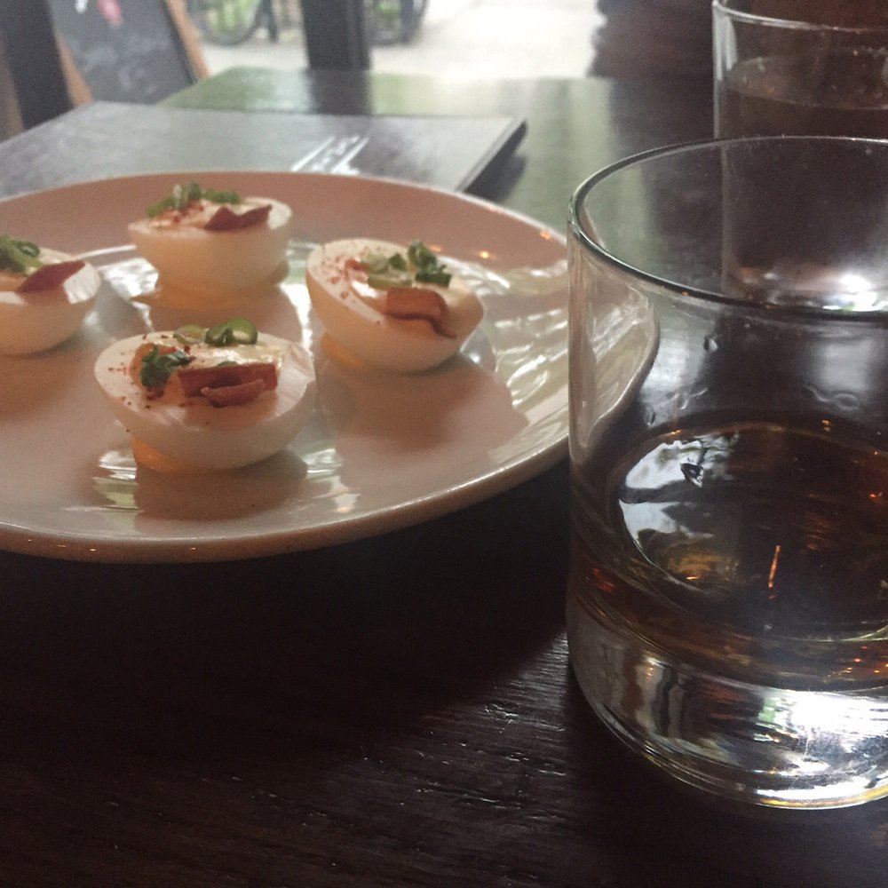 The Hamilton - Deviled eggs and Jefferson whiskey - Cocktail Bars Near Me - New York, New York The Hamilton - Deviled eggs and Jefferson whiskey - Cocktail Bars Near Me - New York, New York