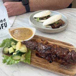 Shifu Noodles & Bubble Tea - Beef skewers off the hh menu