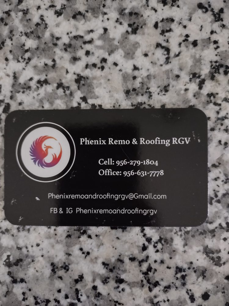 Slide of Phenix Remo & Roofing RGV