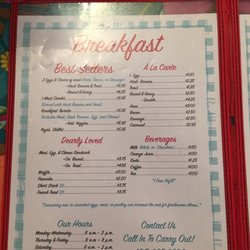 Ya Ya's Place - Menu breakfast