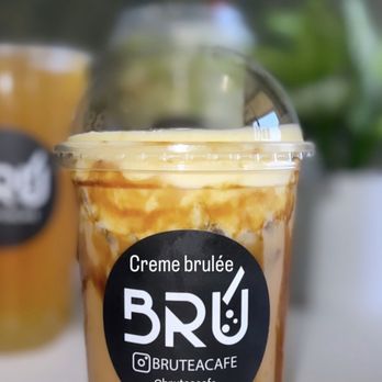 Bru Tea Cafe - Creme brulée Very sweet 100% - Bubble Tea Near Me - Elk Grove, California Bru Tea Cafe - Creme brulée Very sweet 100% - Bubble Tea Near Me - Elk Grove, California