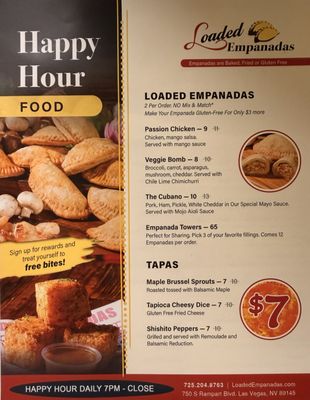 Menu photo 6 Loaded Empanadas Las Vegas, NV