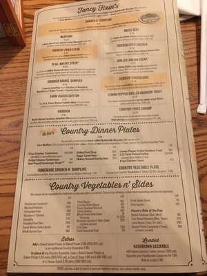 Menu photo 6 Cracker Barrel Old Country Store Harriman, TN