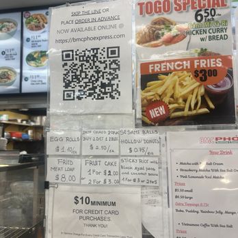 BMC Pho - Menu (Order Online) - Vietnamese Near Me - El Monte, California