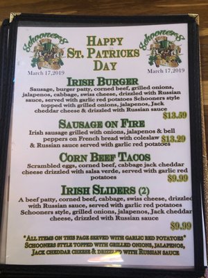 Menu photo 2 Schooners Patio Grille Lancaster, CA