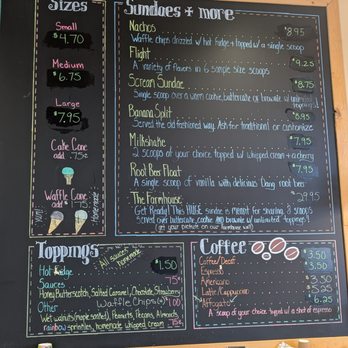 The Screamery - Menu June 2026 - Ice Cream & Frozen Yogurt Near Me - Chandler, Arizona