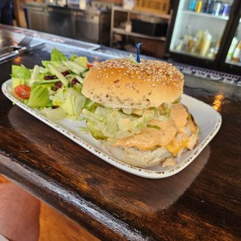 Gullifty's Restaurant - Smash burger and a side salad - American Near Me - Bryn Mawr, Pennsylvania Gullifty's Restaurant - Smash burger and a side salad - American Near Me - Bryn Mawr, Pennsylvania