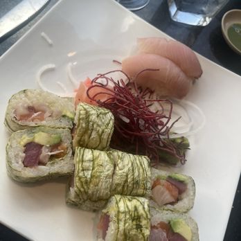 Wild Ginger Restaurant - Fantasy roll and yellowtail nigiri - Asian Fusion Near Me - Franklin, Tennessee Wild Ginger Restaurant - Fantasy roll and yellowtail nigiri - Asian Fusion Near Me - Franklin, Tennessee