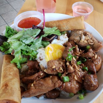 Bonifacio - Chicken adobo with lumpia. - Filipino Near Me - Columbus, Ohio Bonifacio - Chicken adobo with lumpia. - Filipino Near Me - Columbus, Ohio
