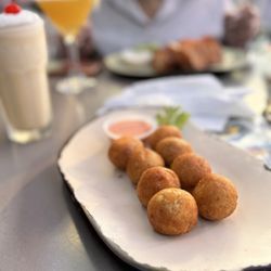 Plantain Balls stuffed with beef