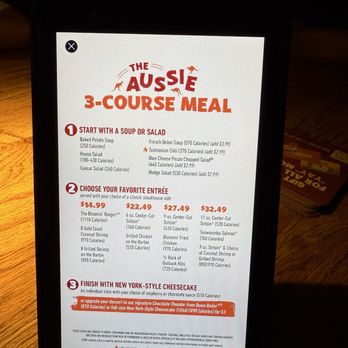 Outback Steakhouse - Menu 10/2025 - Steakhouses Near Me - Garden Grove, California