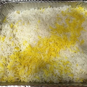 K Grill Kabob - Huge tray of rice served with the Family Meal. - Mediterranean Near Me - West Covina, California