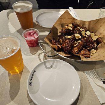 Puradak - Boneless Black aglio. It was more delicious than I expected. It was similar to soy sauce chicken, but a little different. - Chicken Wings Near Me - Buena Park, California