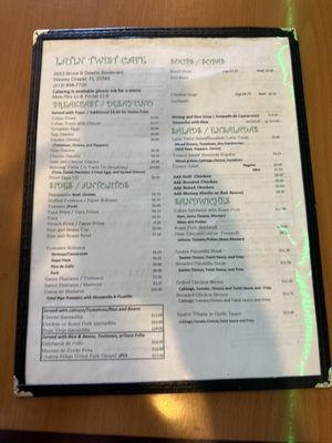 Menu photo 4 Latin Twist Cafe Wesley Chapel, FL Menu photo 4 Latin Twist Cafe Wesley Chapel, FL