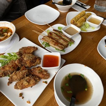 SEAK - Chili Salted Chicken Wings, Thai Chicken Satay, and spring rolls - Vietnamese Near Me - Edgewater, New Jersey SEAK - Chili Salted Chicken Wings, Thai Chicken Satay, and spring rolls - Vietnamese Near Me - Edgewater, New Jersey