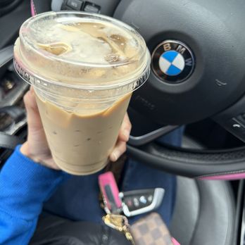 Coffee Muse - Ice Caramel latte - Coffee & Tea Near Me - Santa Ana, California