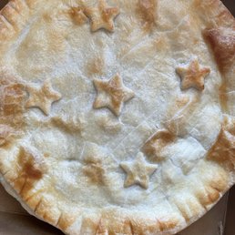 Chicken pot pie - we each got a star on our slice!