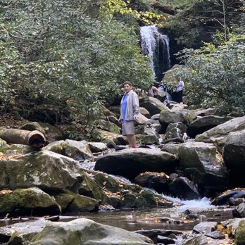 Grotto Falls - He made it too - Hiking Near Me - Gatlinburg, Tennessee