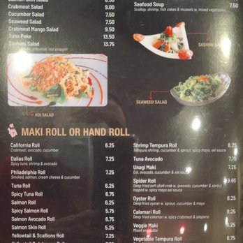 Koi Sushi - Second menu page - Ramen Near Me - National City, California Koi Sushi - Second menu page - Ramen Near Me - National City, California