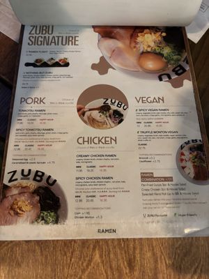 Menu photo 5 ZUBU Burnaby, BC Menu photo 5 ZUBU Burnaby, BC