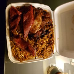 Boneless Spare Ribs, Chicken Teriyaki, Pork Lo Mein & Pork Fried Rice. Boneless Spare Ribs, Chicken Teriyaki, Pork Lo Mein & Pork Fried Rice.