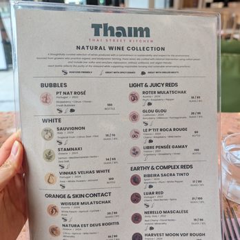 Thaim - Wine Menu June 2026 - Thai Near Me - Pasadena, California