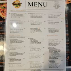 Cheezy Vegan by Chef Reeky - Menu