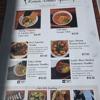Ramen Azuma - Seasonal menu - Ramen Near Me - Englewood, New Jersey Ramen Azuma - Seasonal menu - Ramen Near Me - Englewood, New Jersey