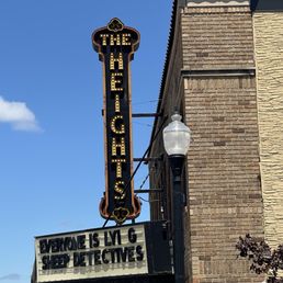 Exterior outside entrance of Heights Theatre - The marquee - Minneapolis, Minnesota Exterior outside entrance of Heights Theatre - The marquee - Minneapolis, Minnesota