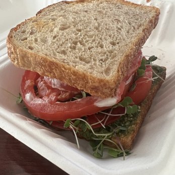 J+B Wellness Cafe - Tomato  micro green sandwich - Juice Bars & Smoothies Near Me - Cottleville, Missouri