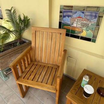 The Avalon Hotel - Veranda Seating area from Room 102 - Hotels Near Me - Avalon, California
