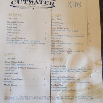 The Cutwater on Payette Lake - Kids menu - New American Near Me - McCall, Idaho The Cutwater on Payette Lake - Kids menu - New American Near Me - McCall, Idaho