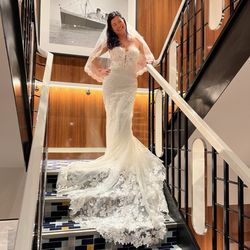 A Touch of Elegance Dry Cleaners - Wedding dress altered to perfection