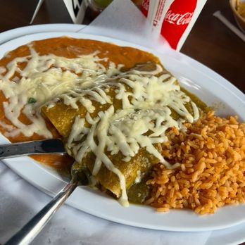 Tacos El Compa - Green enchiladas - Mexican Near Me - Castro Valley, California