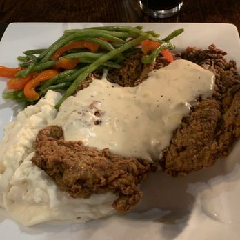 Bricktown Brewery - Chicken fried steak with green beans - American Near Me - Wichita, Kansas Bricktown Brewery - Chicken fried steak with green beans - American Near Me - Wichita, Kansas