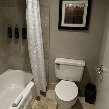 DoubleTree by Hilton Hotel Cedar Rapids Convention Complex - Toilet views... - Hotels Near Me - Cedar Rapids, Iowa