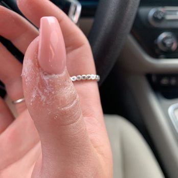 Glamour Nails - Glue all over the tops and bottoms of my fingers. - Nail Salons Near Me - Appleton, Wisconsin