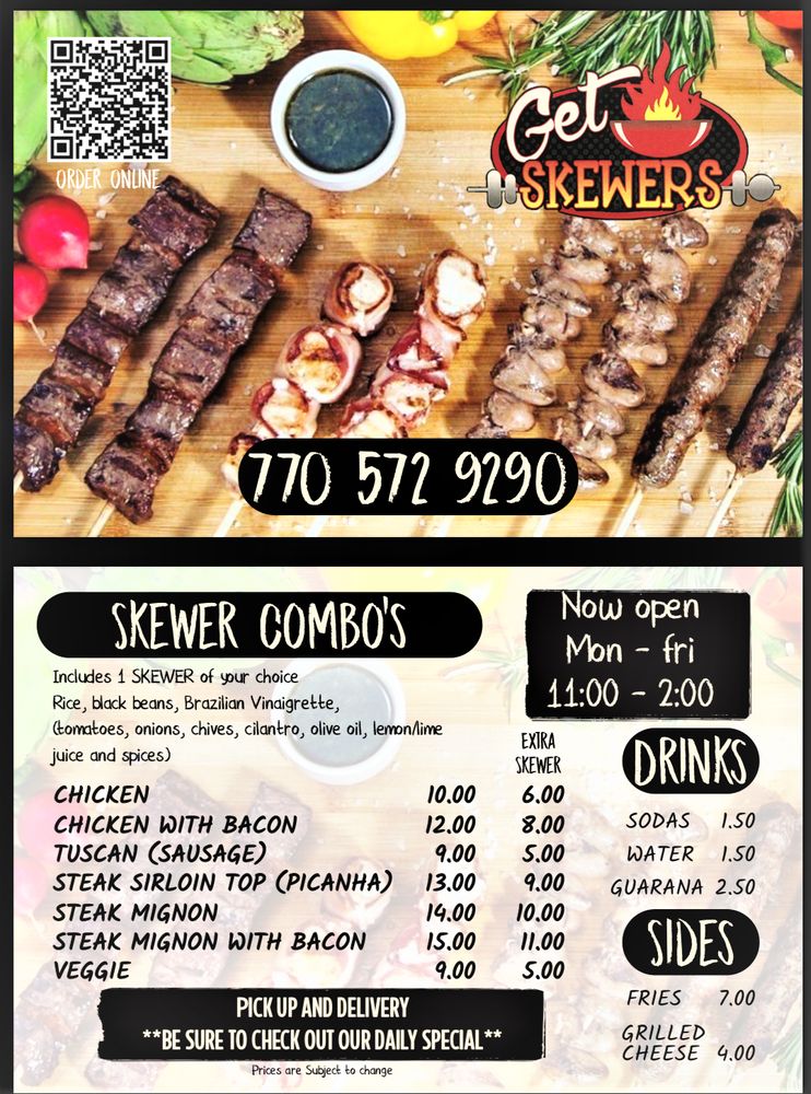 GET SKEWERS Updated November 2024 433 Canton Rd, Cumming,